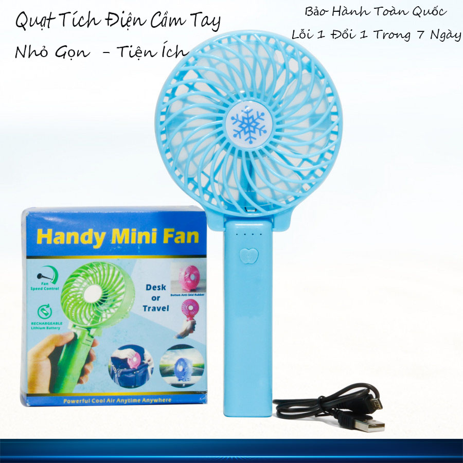 Quạt mini cầm tay có thể gập gọn - handyfan - nhỏ gọn - tiện dụng