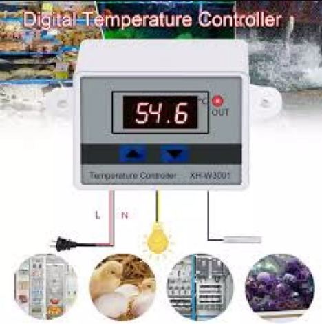 Bộ điều khiển nhiệt độ kỹ thuật số led cảm biến nhiệt độ xh-w3001 110v-220v cho nhiệt độ vườn ươm, ấp trứng....