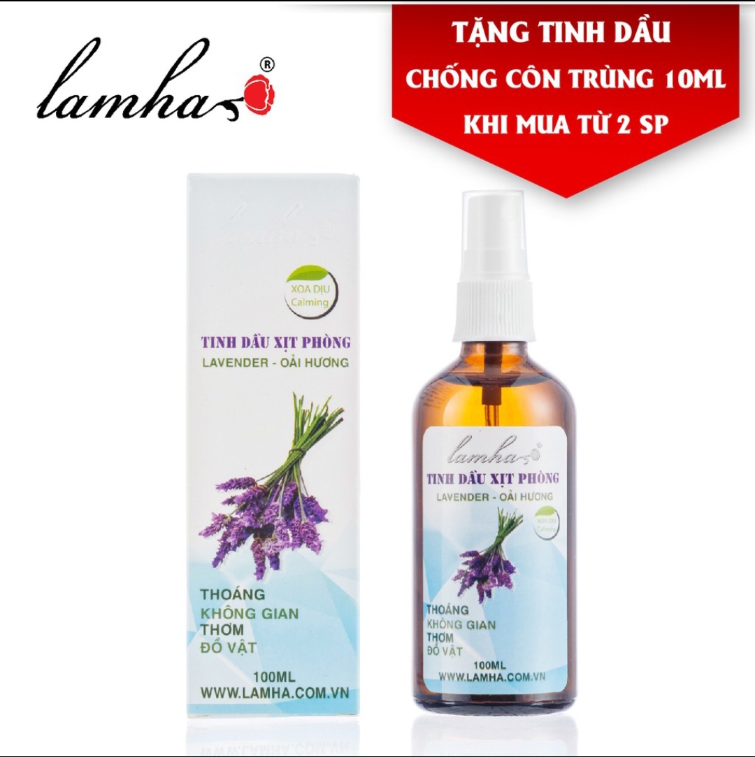 Xịt phòng tinh dầu Oải Hương 100ml Lam Hà