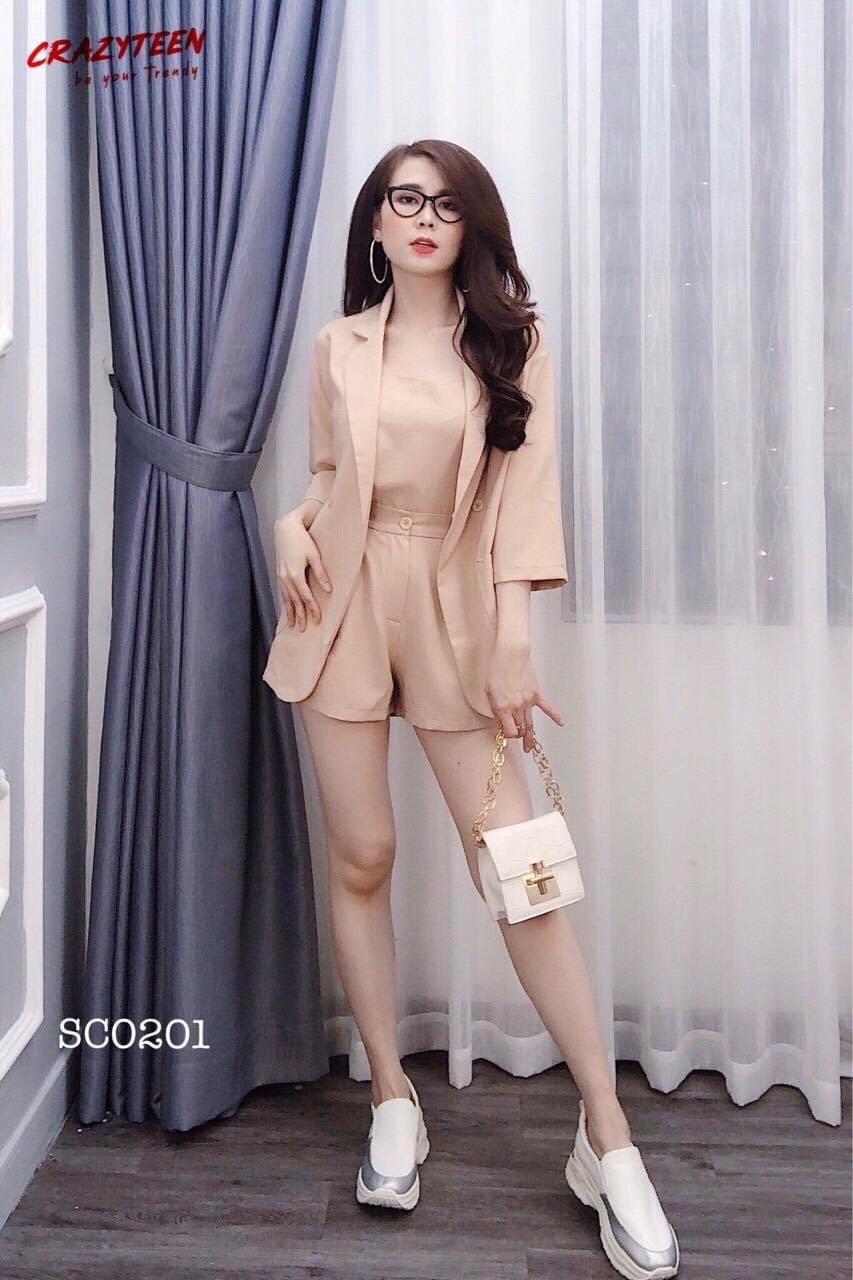 [HCM]SET VEST 3 MÓN CAO CẤP ( QUẦN CỘC )