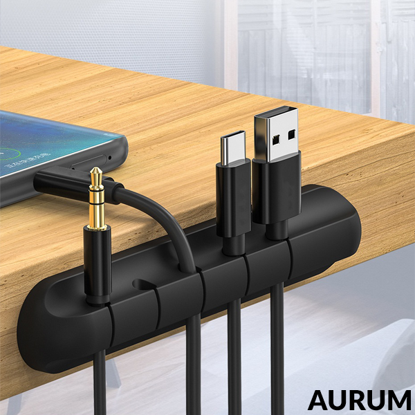 [Siêu hot AURUM][Phụ kiện giữ dây cáp sạc] Giá Silicon mini cố định dây cáp sạc cho các thiết bị điện tử trên bàn làm việc