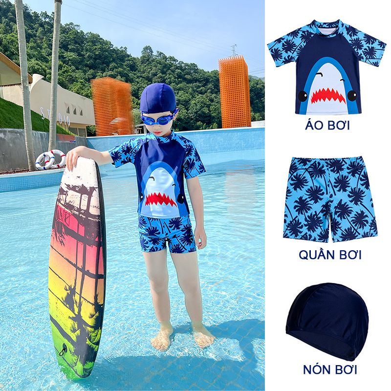 Đồ bơi Cá Mập bé trai cho mùa hè năng động