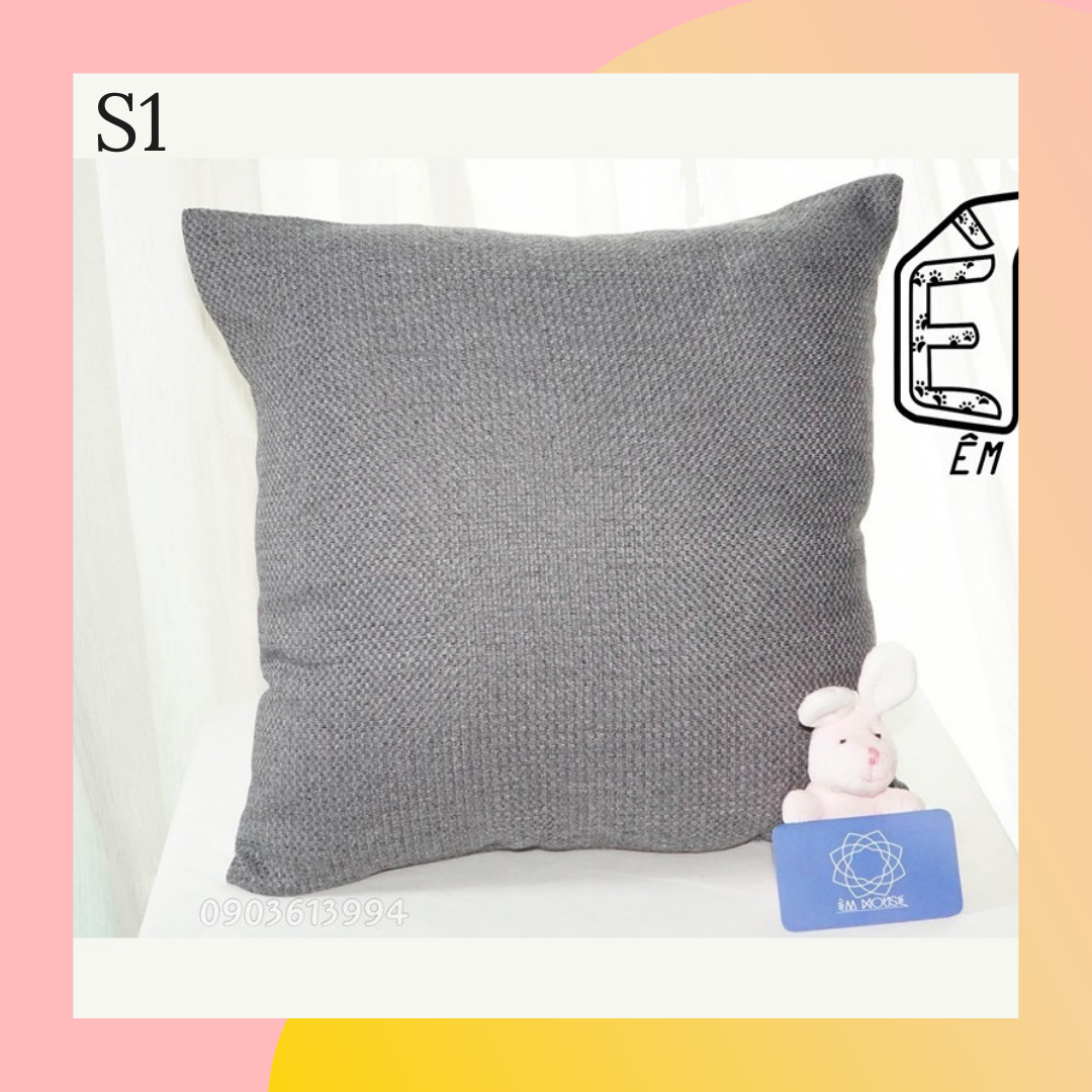 [HCM]Gối tựa lưng sofa vải bố cao cấp VNXK - pillow 40x40