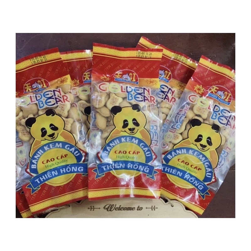 Bánh kem gấu thiên hồng gói 80g/120g