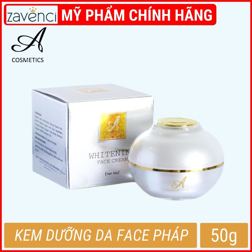[HCM]Kem face Pháp A Cosmetic Whitening Face Cream dưỡng trắng da mặt 50g