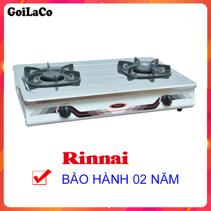 Bếp gas đôi Rinnai RV-370(SM)N mặt inox sáng bóng