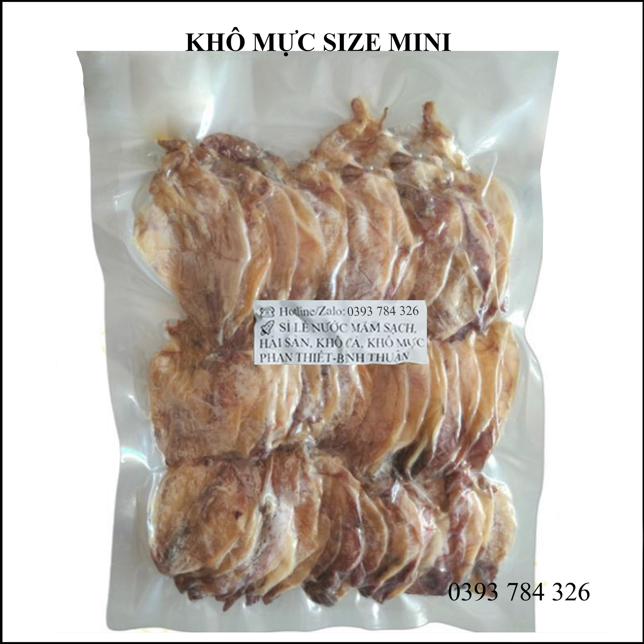 500gr mực khô mini size 120 con/kg hút chân không