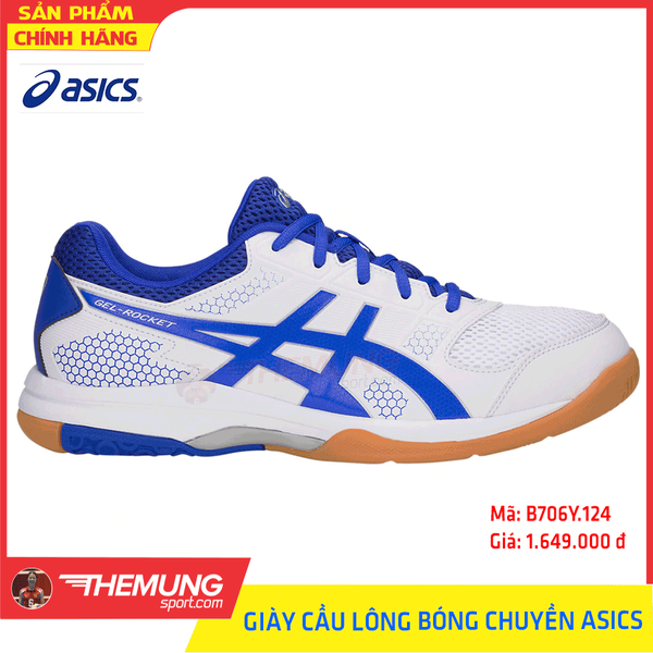Giày Cầu Lông Bóng Chuyền Nam Asics Gel-Rocket 8