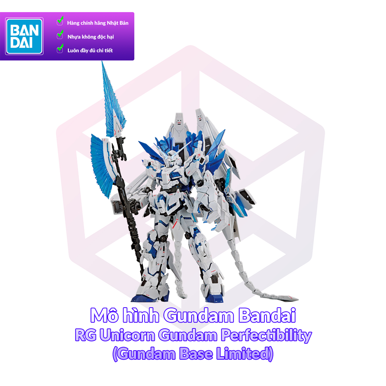 Mô hình Gundam Bandai RG Unicorn Gundam Perfectibility 1/144