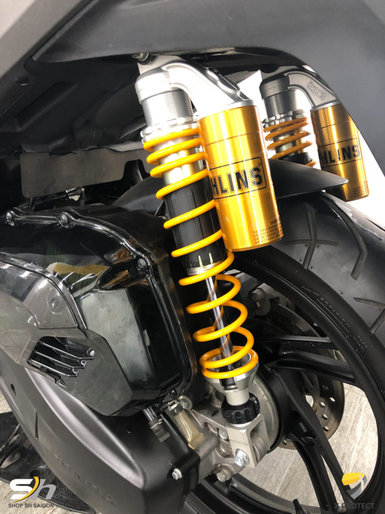 Cặp phuộc Ohlins bình dầu trên dành cho xe SH, AB,...