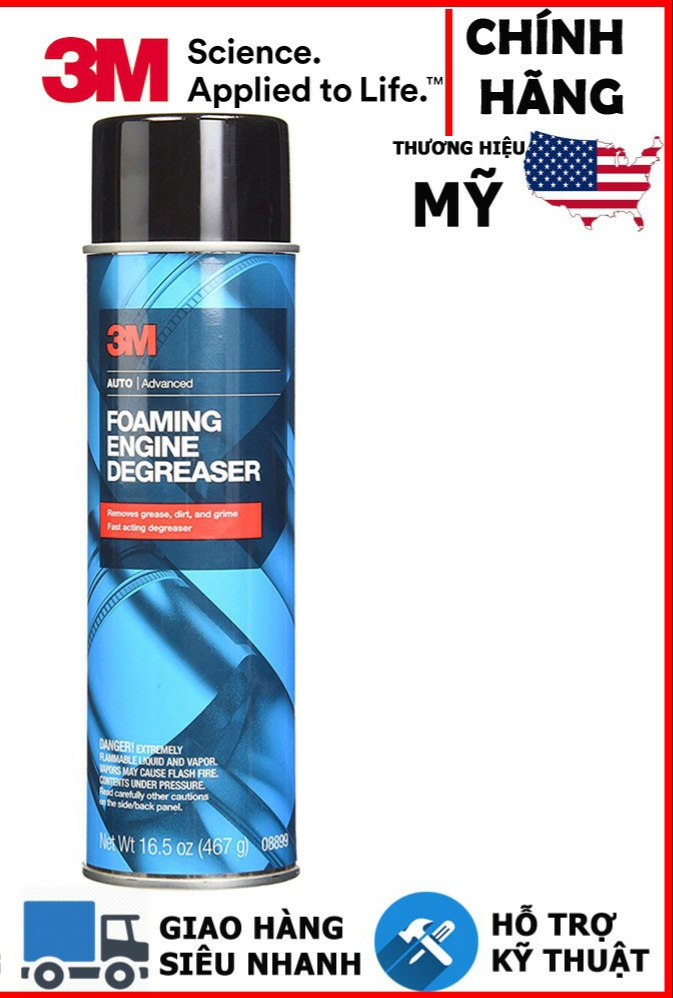 Dung Dịch Vệ Sinh Động Cơ Ô Tô 3M-FOAMING ENGINE DEGREASER