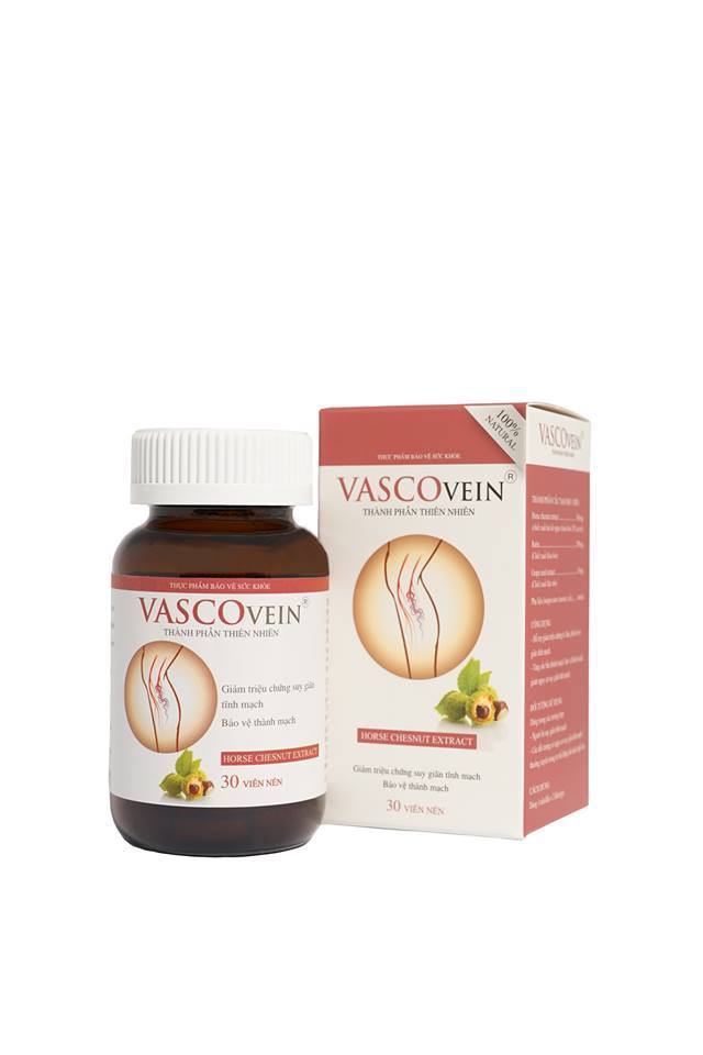 Viên uống Hỗ Trợ Điều Trị Suy Giãn Tĩnh Mạch Vascovein - Hộp 30 viên