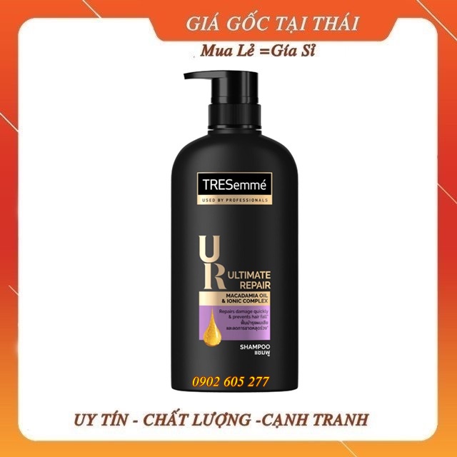 Dầu gội dầu xả Tresemme , dầu xả Tresemme Ultimate Repair màu đen 450ml Thái Lan