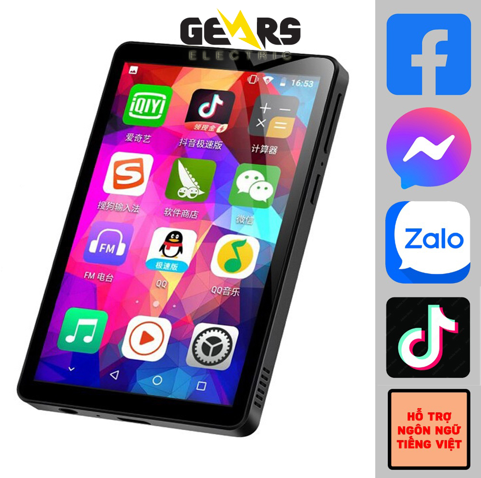 Máy nghe nhạc android mp3/mp4 màn hình cảm ứng ips 4.0 inch, wifi,lướt web, xem phim, bluetooth yophoon m9