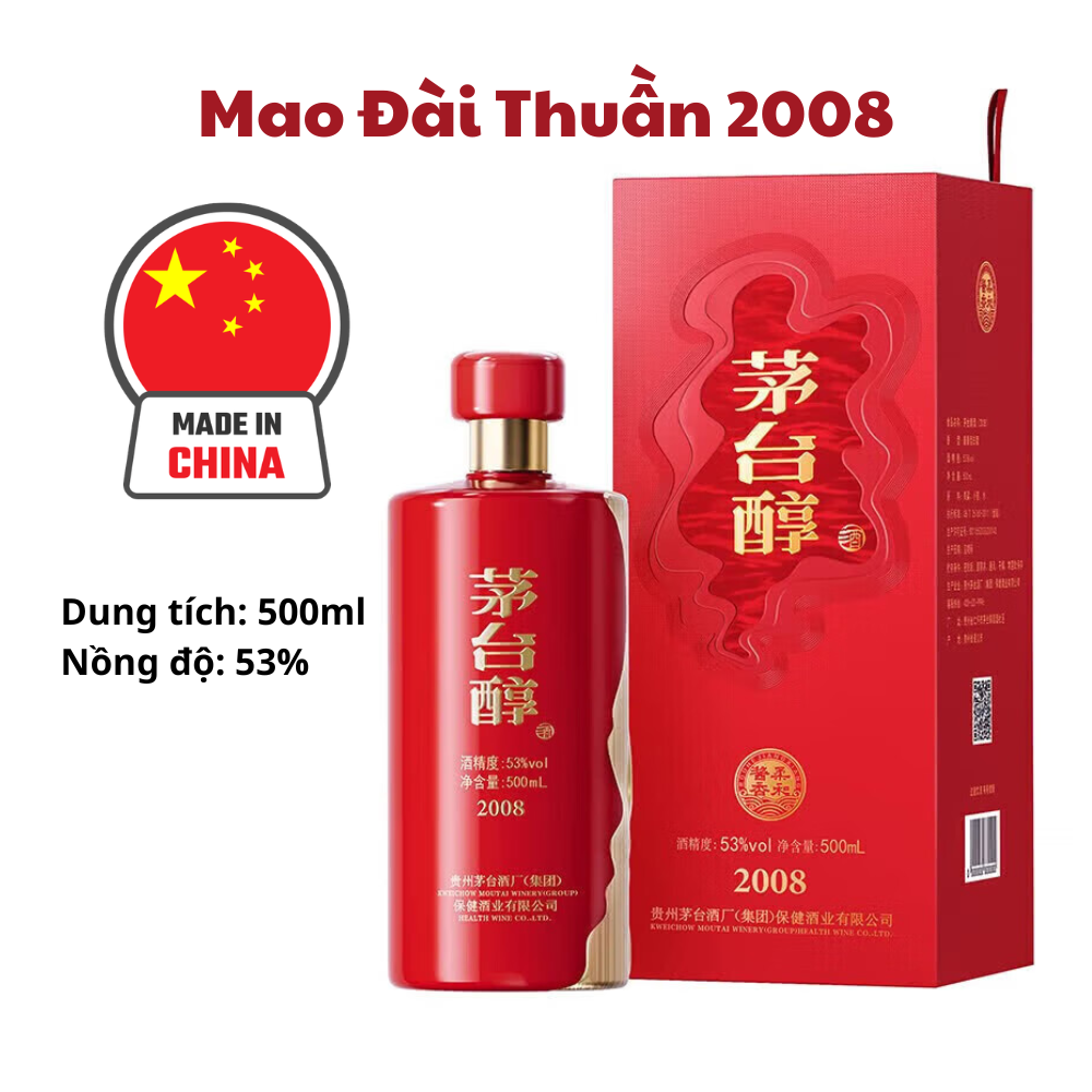 Mao Đài Thuần 2008 500ml - Moutai Chun 2008