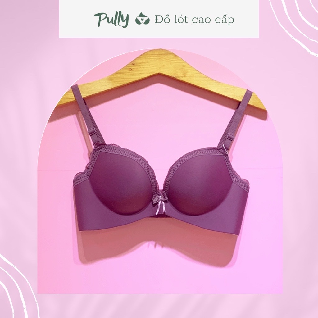 Áo ngực nữ, áo lót nữ không gọng nâng ngực tạo khe mút dày 4cm đủ size 32/34/36/38 - pully shop - as01