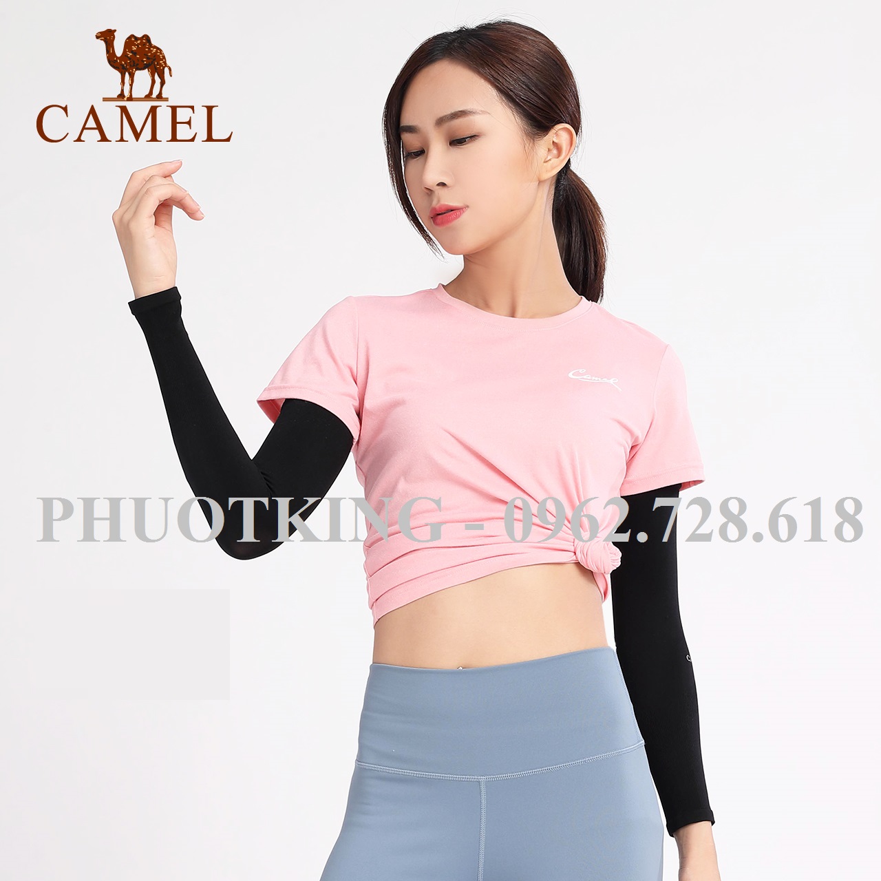 Găng chống nắng CAMEL nam nữ chống tia UV vải lụa lạnh siêu đẹp