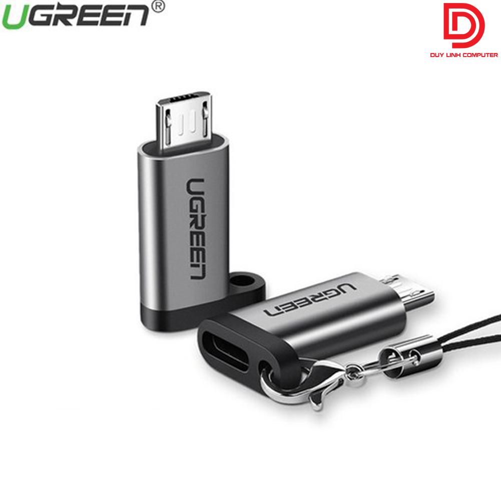 Đầu chuyển đổi Micro USB sang USB Type C Ugreen 50590 chính hãng