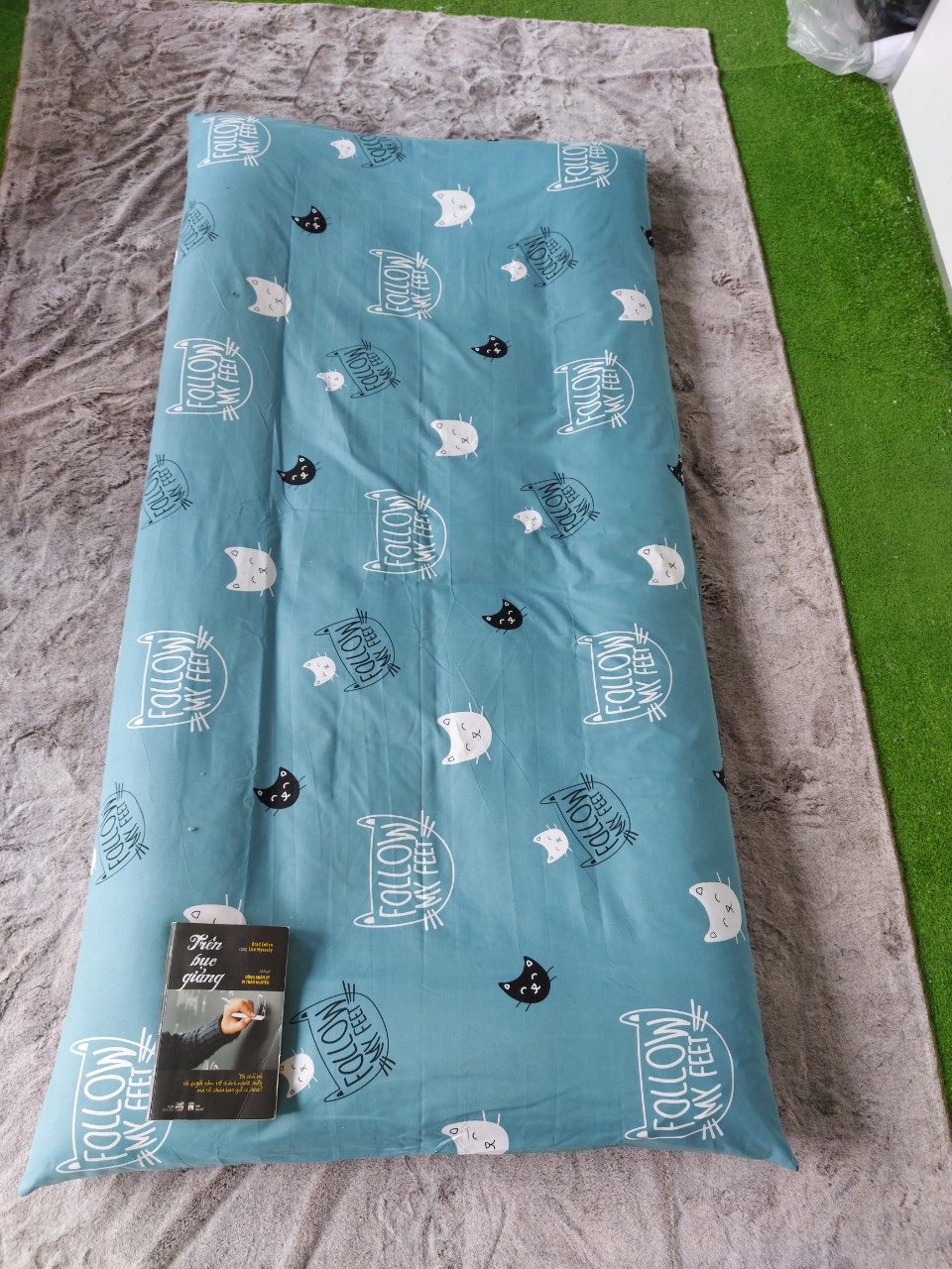 Combo nệm bông và bọc bảo vệ nệm xuất nhật size: 1m2 x 2m x 10cm giá thanh lý
