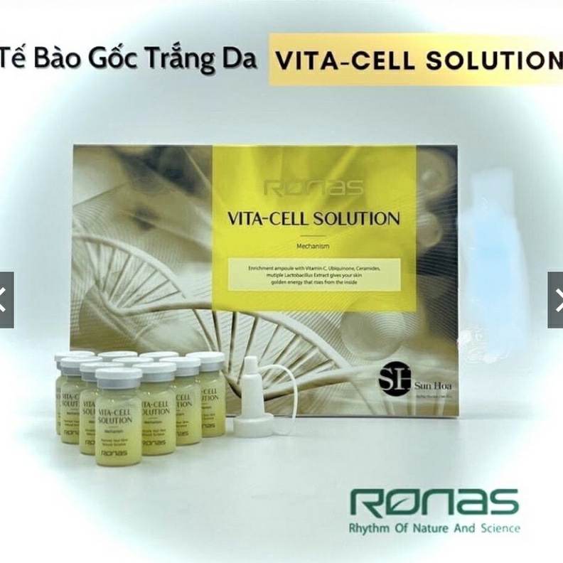 Tế bào gốc ronas vàng chăm sóc da hộp 10 lọ