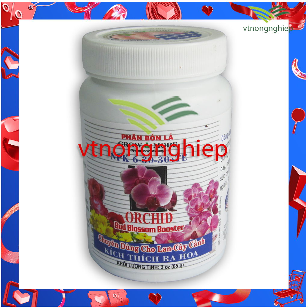 Phân bón lá Growmore npk 6-30-30 + TE 100(g), kích thích ra hoa