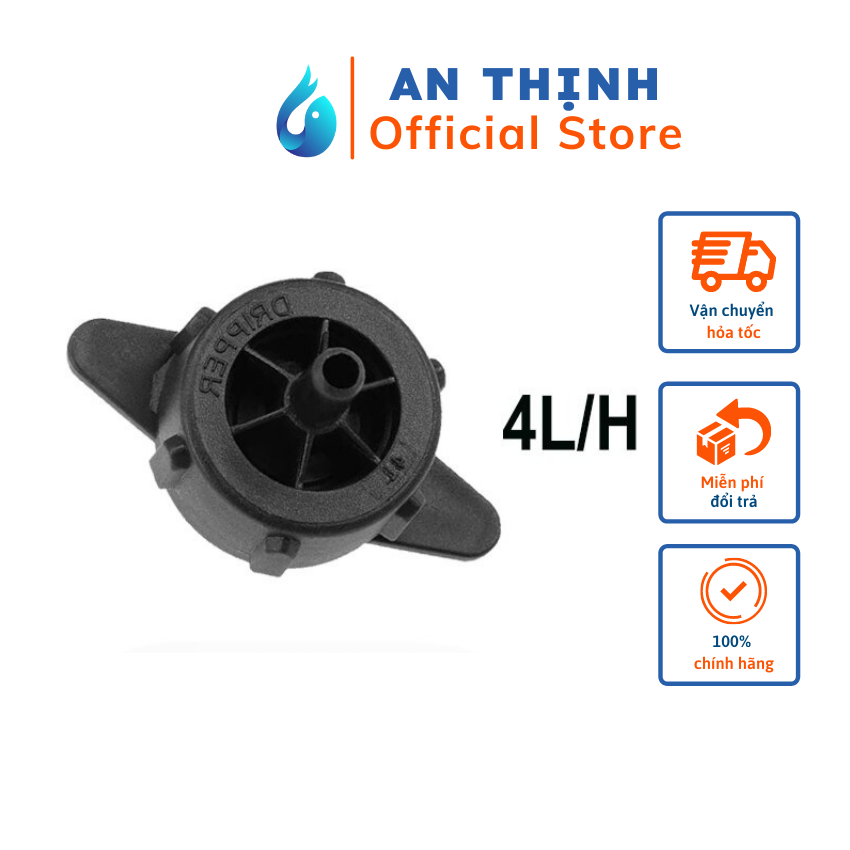 COMBO 10 ĐẦU BÉC TƯỚI NHỎ GIỌT BÙ ÁP LƯU LƯỢNG 4L/H, 8L/H