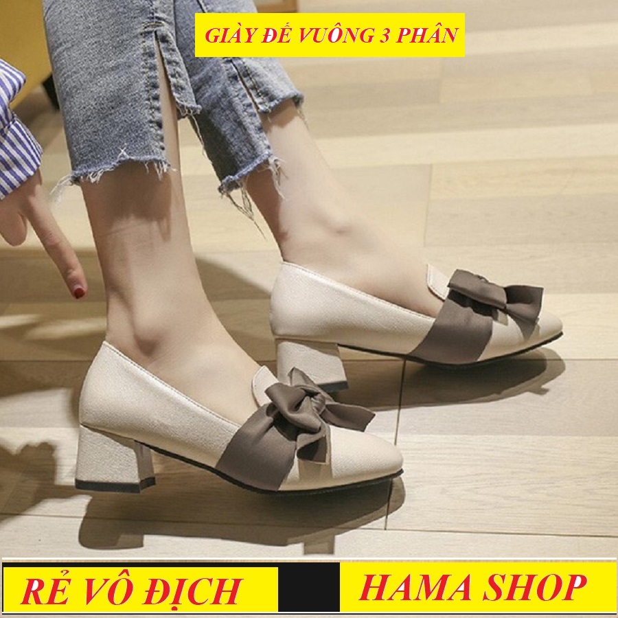 [XẢ KHO] Giày búp bê nữ, Giày nữ 3 phân nơ lụa đi êm, dễ phối đồ , giày nữ Phong Cách Hàn Quốc