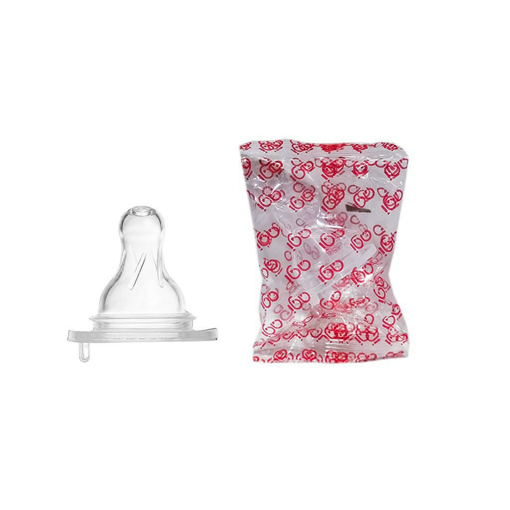 Núm vú bình sữa Agi cổ hẹp size S cho bé từ 0-2 tháng tuổi