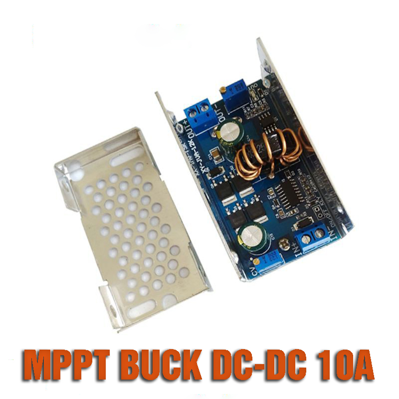 Sạc Năng lượng mặt trời - MPPT Buck DC-DC 12V/24V 10A cho pin Li-ion LiFePO4 3S/4S