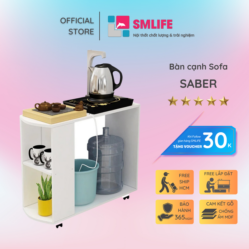 Bàn cạnh sofa SMLIFE Saber - Thương hiệu SMLIFE Giá 916,000 Đồng*Miễn phí vận chuyển