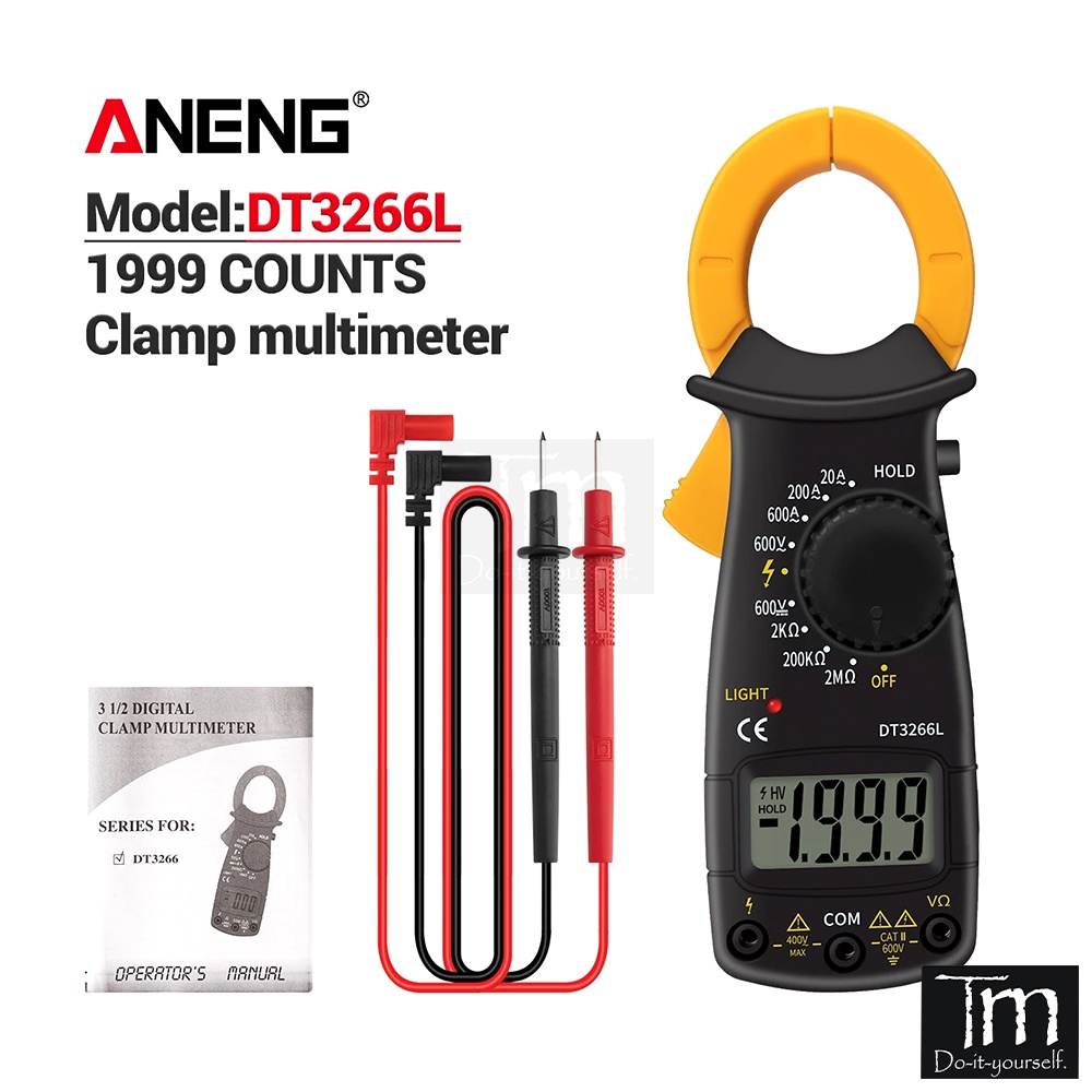 Ampe Kìm Hioki Chất Lượng - Đảm Bảo Sản Phẩm Chính Hãng Ampe kìm đo điện cầm tay DT3266L đo điện trở; điện áp; dòng điện Dễ dàng sử dụng, thích hợp sử dụng trong gia đình hay công việc