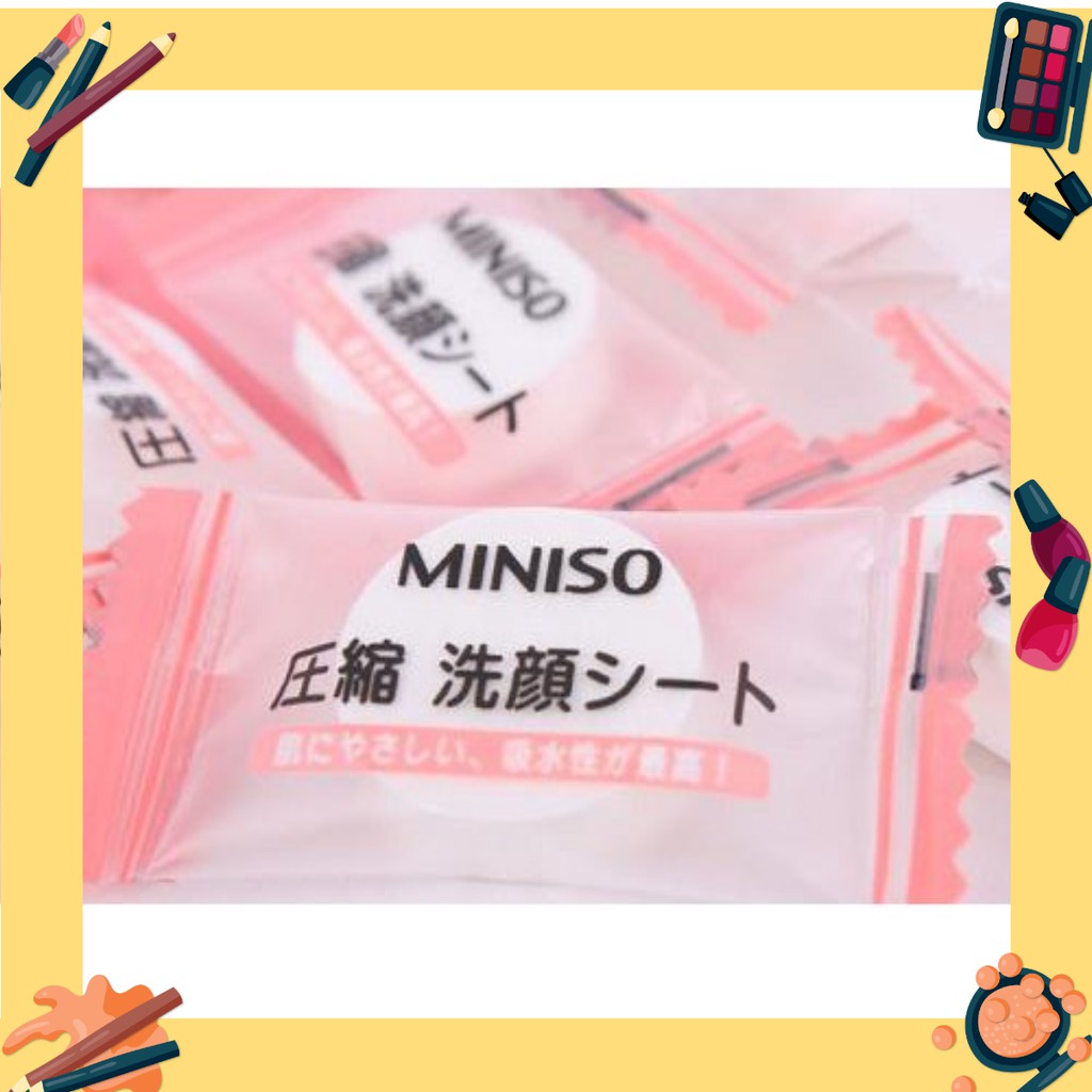01 viên mặt nạ nén Miniso Nhật Bản