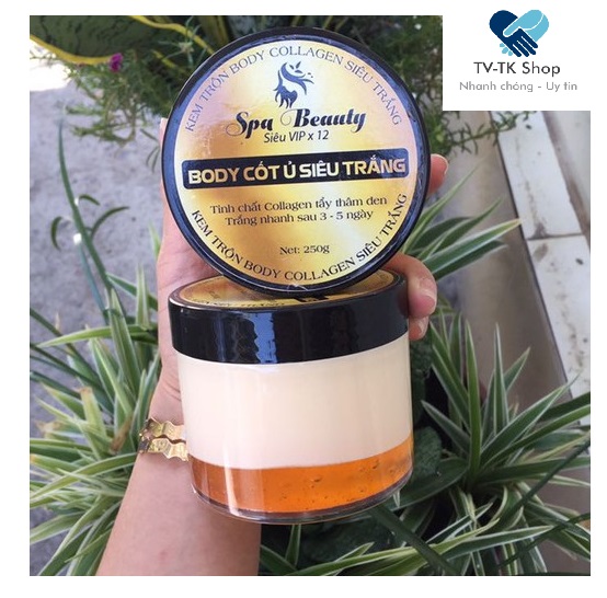 Body cốt ủ trắng spa beauty 250g - mẫu mới