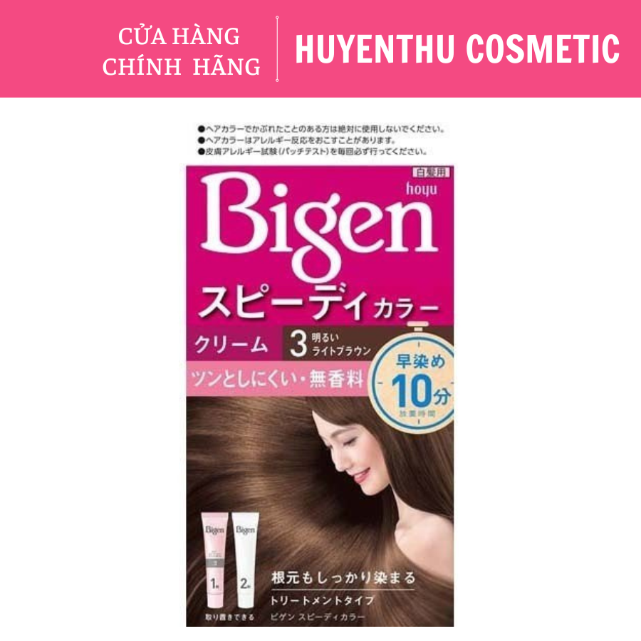 Kem nhuộm tóc phủ bạc bigen nhật 80g
