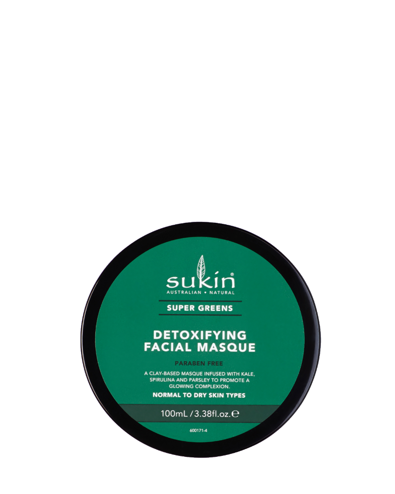 Mặt Nạ Đất Sét Thải Độc Và Làm Sáng Da Sukin Super Greens Detoxifying Facial Masque 100ml