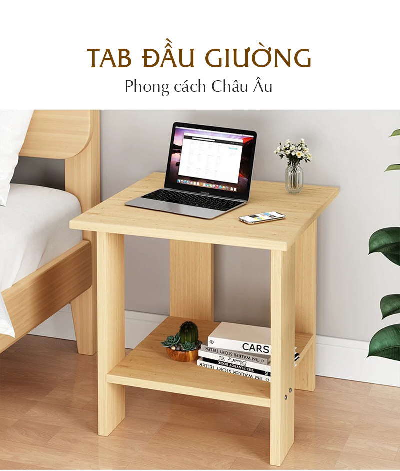 Bàn trà nhỏ bàn để đầu giường Gp23 màu gỗ