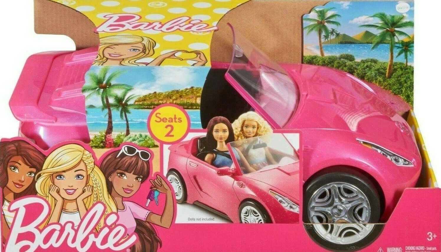 Đồ chơi búp bê Barbie Doll Glam Convertible DVX59 Car