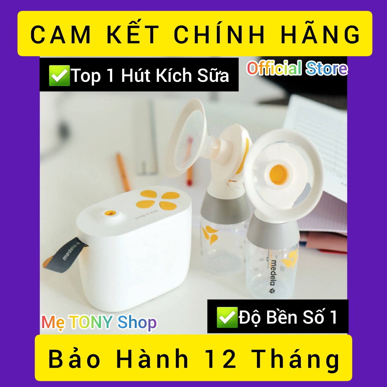 Máy hút sữa điện đôi medela pump in style maxflow