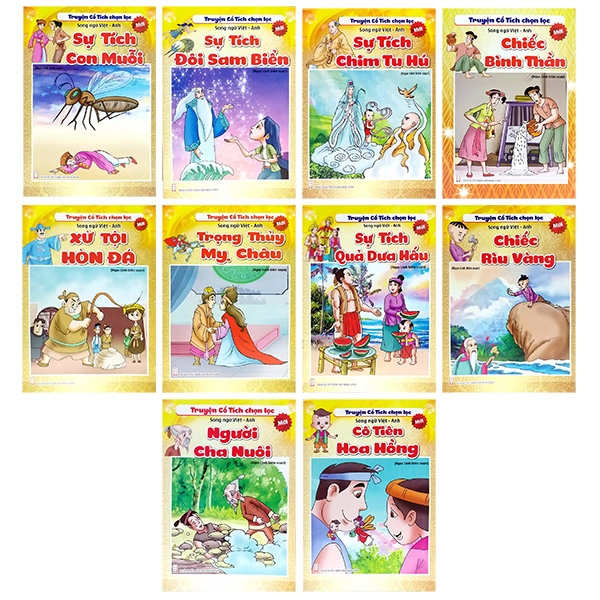 Fahasa - bộ sách truyện cổ tích chọn lọc - bộ 10 cuốn