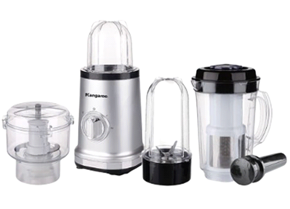 Máy xay sinh tố đa năng 4 cối màu bạc Kangaroo KG4B2