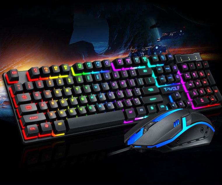 [HCM]Bàn Phím Chơi GameBàn Phím Keyboard Giả CơGaming Keyboard Giả Cơ T-Wolf T20 Usb Có Led Đổi Màu - Top 10 Bàn Phím Chơi Game Đẹp