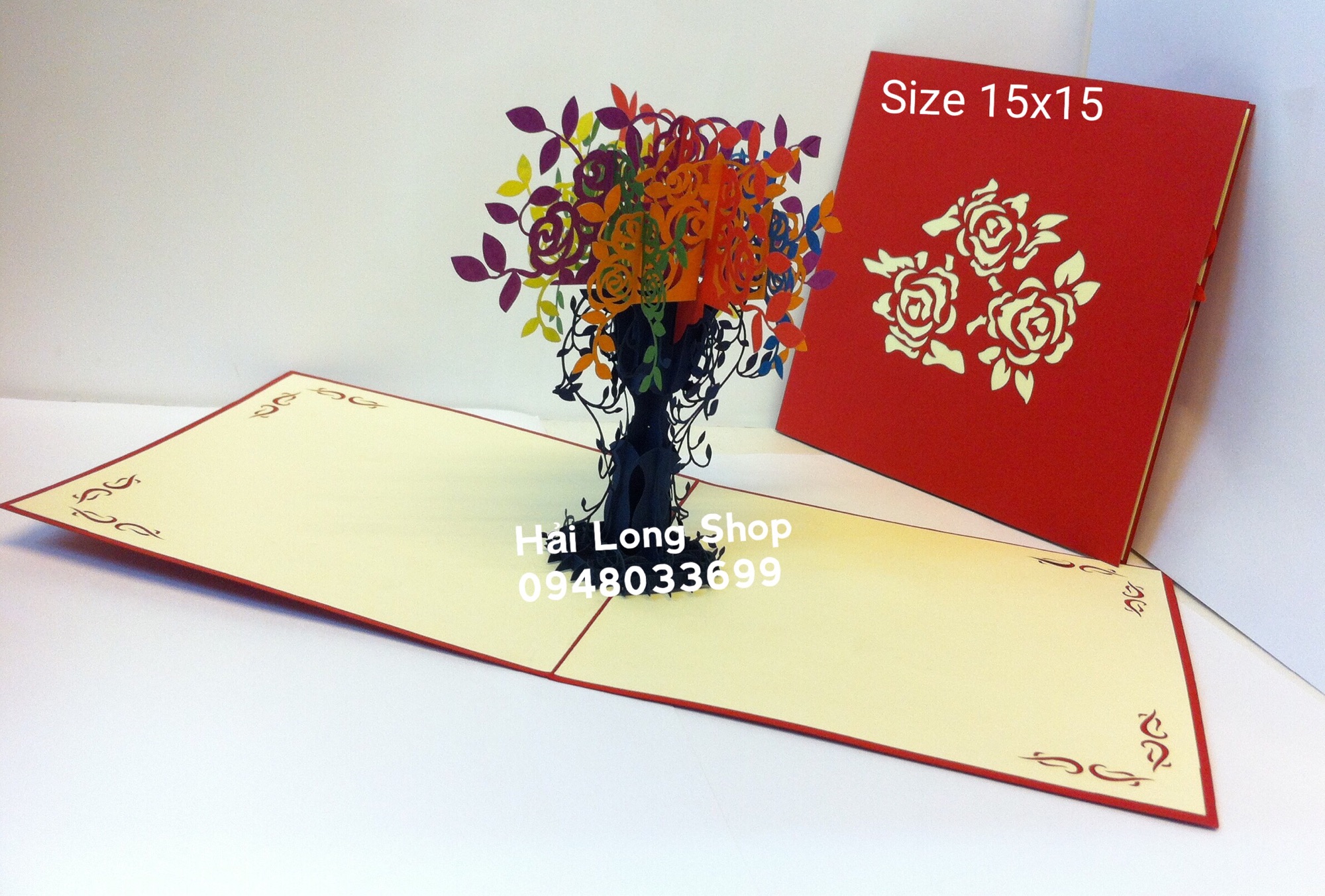 Cây Hoa - Flower - Thiệp 3D