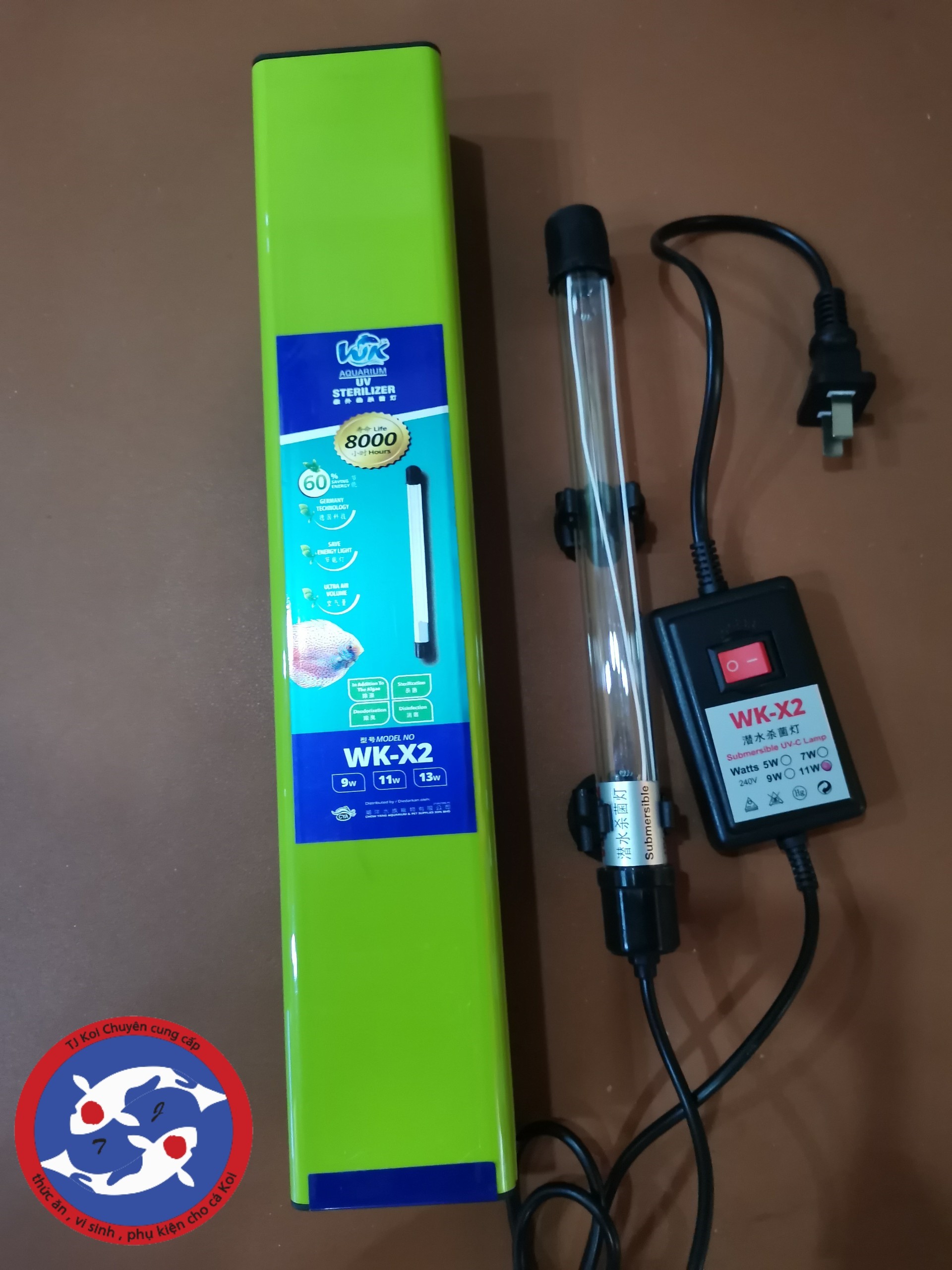 Đèn UV diệt tảo, khuẩn có hại dành cho hồ cá công suất 11W tiết kiệm điện, công nghệ của Đức