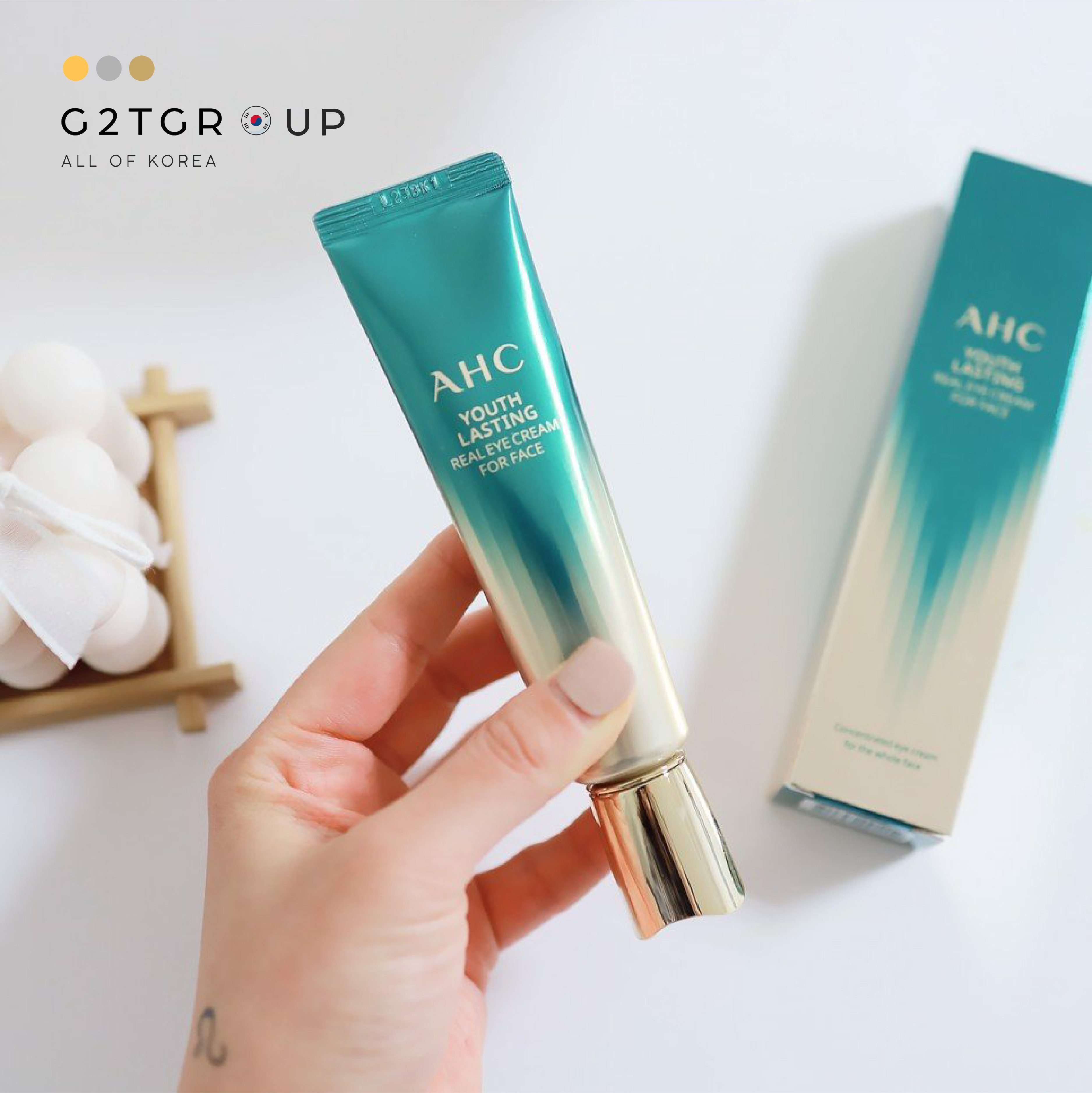 Kem dưỡng vùng mắt ahc ageless real eye cream for face mẫu mới 2021