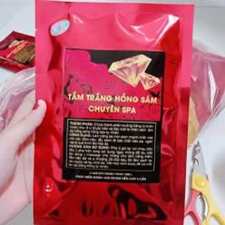 Tắm trắng hồng sâm trắng bật tone sau 1 lần sử dụng