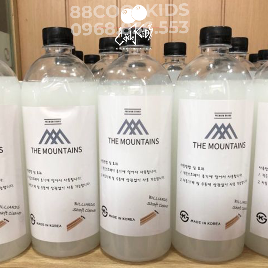 Nước vệ sinh cơ bida 1l - chai dung dịch lau làm sạch cơ bi-a
