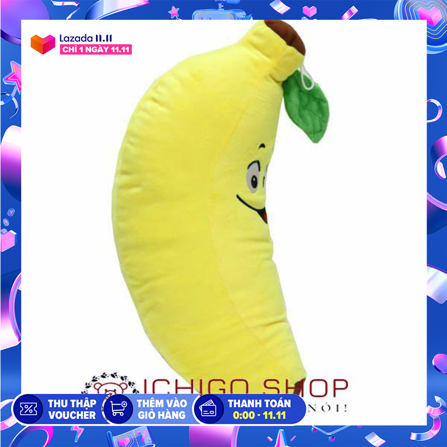 Gối ôm hình chuối mặt chuối ngẫu nhiên size 80cm