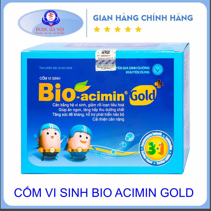 Cốm vi sinh Bio acimin gold - giúp trẻ tiêu hóa tốt, ăn ngon miệng hơn
