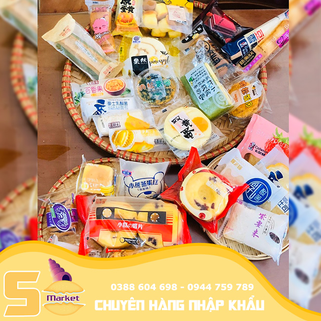 【500 Gram】Bánh tươi đài loan mix đủ vị thơm ngon - Cam kết luôn DATE MỚI 【Sò Market】