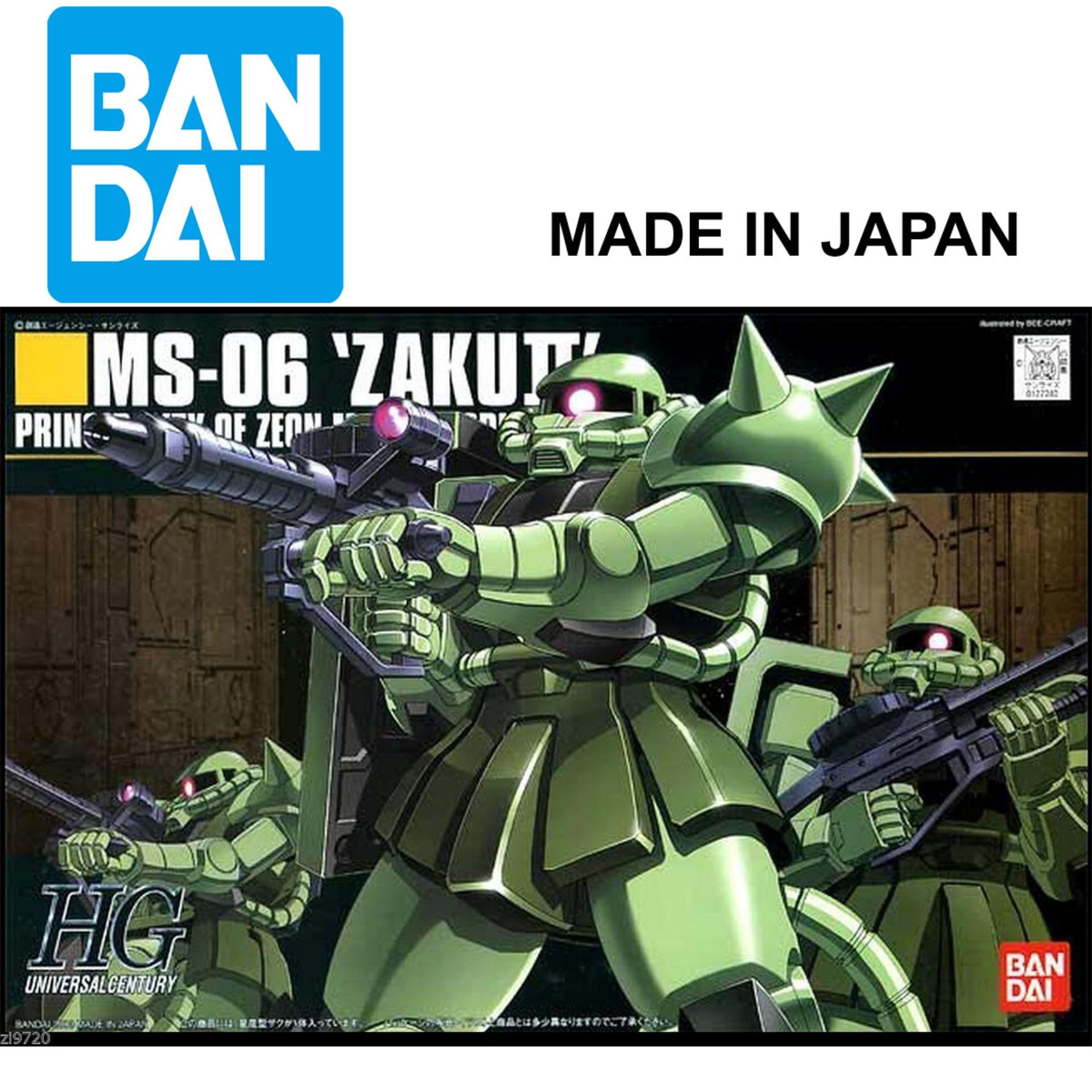 Mô hình Gundam Bandai 1/144 HGUC MS-06 Zaku II Mass Production Type Serie HG Universal Century